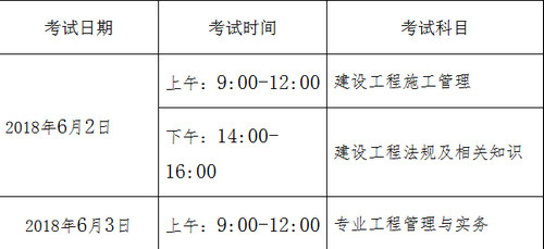 山東二建考試時間