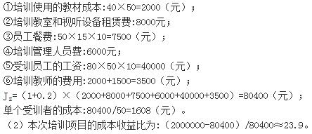 人力資源管理師四級考試專業(yè)技能試題（2）